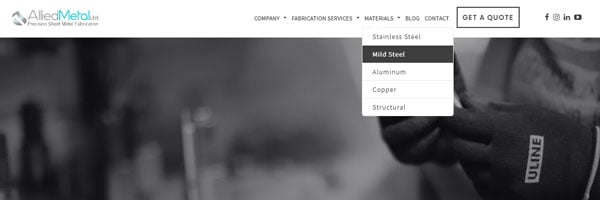 Hands holding tooling with menu drop down pictured