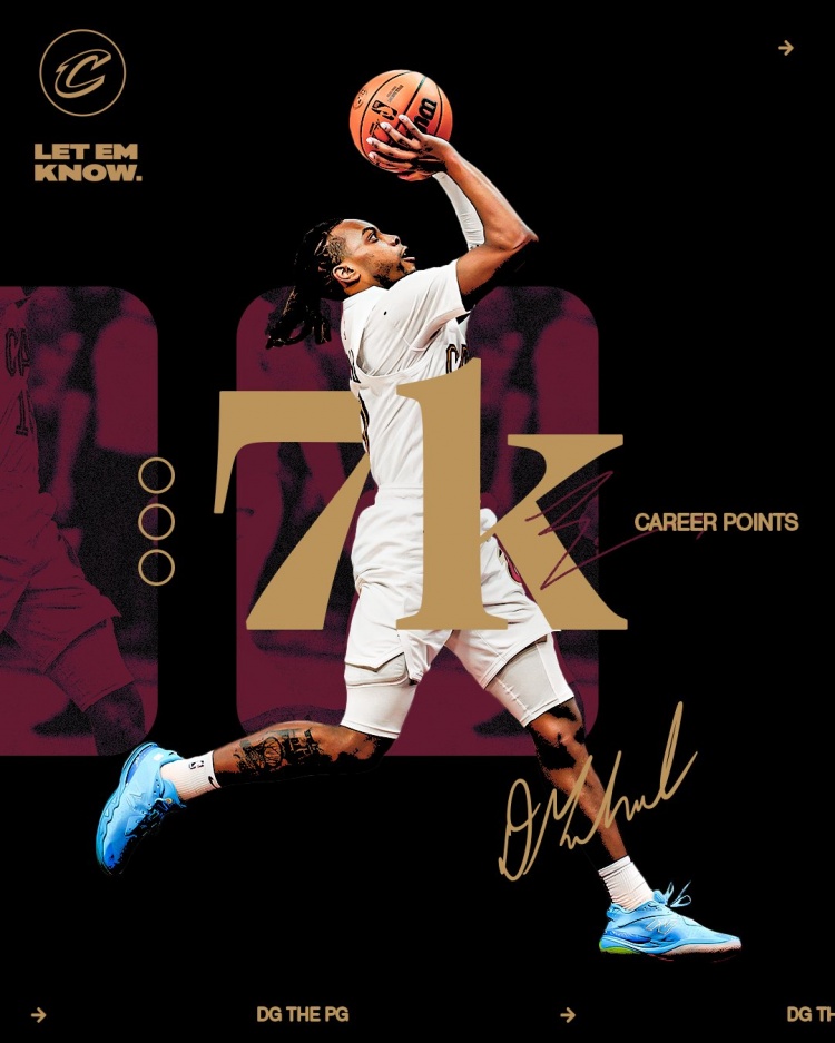 未來可期！加蘭騎士生涯得分達(dá)到7000分 隊史第11位！