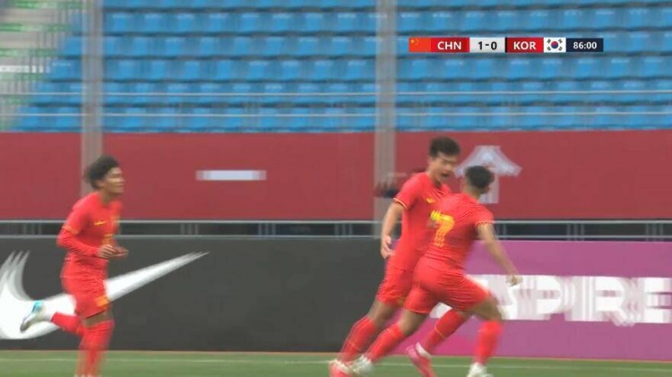 U22國足1-0韓國全場數(shù)據(jù)：控球率49%落后韓國，10射7正領先對手
